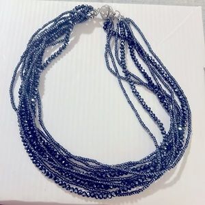 Necklace with magnetic latch